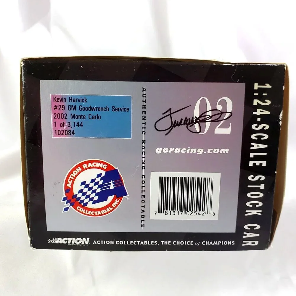 Kevin Harvick #29 2002 GM Goodwrench Service Monte Carlo 1:24 Limited 1 of 3144